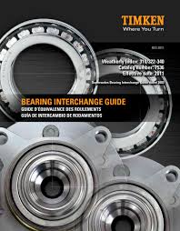 bearing interchange guide timken pdf catalogs