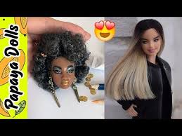 I found a way to do cornrows hairstyle for barbie doll! Doll Makeover Transformation Barbie Hairstyles And Clothes Barbie Tutorial Youtube Barbie Hairstyle Hair Styles Barbie Makeup