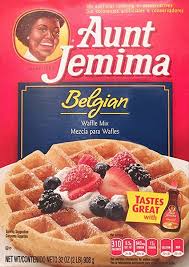 aunt jemima belgian waffle mix made in