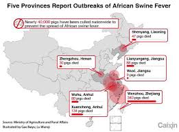 Chart The Spread Of African Swine Fever Across China