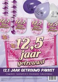 Feestpakket 12 5 Jaar Getrouwd Feestpakketten Goedkope Feestkleding Versieringen Feestartikelen Carnavalskostuums Feestartikelen4u Nl