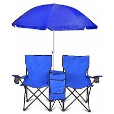 Camping Chairs Portable Folding Picnic Double Recline Chair W Umbrella Table Cooler Beach Camping Chair Sta Folding Chair Camping Chairs Beach Chair Umbrella