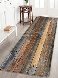 Joint Wood Board Pattern Floor Area Rug Light Brown W24 Inch L71 Inch Floor Area Rugs Rugs On Carpet Area Rugs