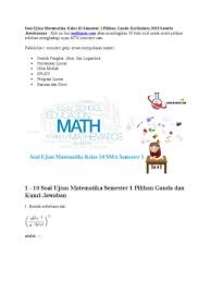 We did not find results for: Soal Mtk Kelas 10 Semester 1