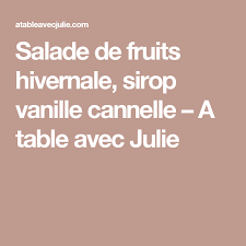 Salade De Fruits Hivernale Sirop Vanille Cannelle A Table Avec Julie Instagram Photo And Video Desserts