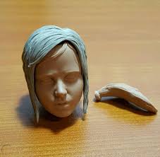 1/6 The Last Of US Custom Resin Ellie Head Sculpt Unpainted