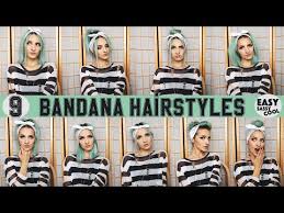 What's wrong with rocking tousled messy hair styled with a simple bandana wrap? 9 Easy Bandana Hairstyles By Vintageena Youtube