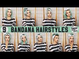 Bandana hairstyles short bob hairstyles headband hairstyles diy hairstyles wedding hairstyles pixie haircuts hairstyles 2018 headband bun quinceanera hairstyles. 9 Easy Bandana Hairstyles By Vintageena Youtube