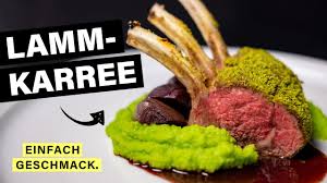 Lammkarree Zubereiten Mit Kruste Erbsenpuree Und Portweinschalotten Einfachgeschmack Youtube