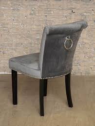 Upholstered Padded Dining Chair Furniture Wooden Frame Back Ring Statement Grey Home Furniture Diy Furniture Sillas Sillones Para Oficina Muebles Hogar