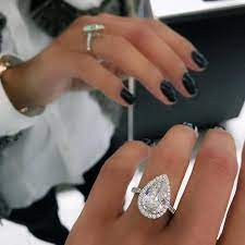 Natural Diamond Engagement Ring Unique Engagement Ring In 14k White Gold Half Carat Natural Diamond Ring Fine Jewelry Ideas Unique Engagement Rings Engagement Ring White Gold Dream Engagement Rings