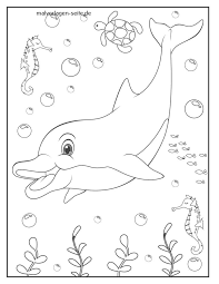 If your child loves interacting. Great Coloring Page Dolphin Animals In Water Free Coloring Pages
