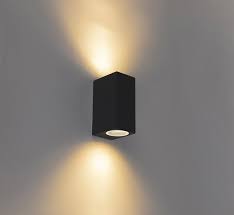 wandlamp buiten baleno 2 zwart dmq wandlamp badkamerlampen muur verlichting