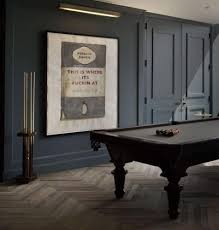 Design Sleuth Penguin Classics As Wall Art Remodelista In 2020 Pool Table Room Game Room Soho House