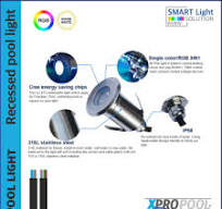 3W LED recessed floodlight underwater stainless steel 316L | warm white /  RGB | IP68