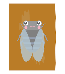 かわいい蝉（セミ）のイラスト | 無料のフリー素材 イラストエイト