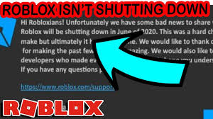 Roblox Is Not Shutting Down Youtube