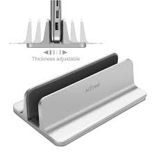 This adjustable laptop holder by boyata is perfect for everyday use. Space Saving Boyata Laptop Stand Vertical Laptop Holder Adjustable Width Multifunctional Storage Notebook Stand Compatible For Macbook Pro Air Huawei Matebook And All Laptops Silver Aluminum Laptop Computer Stands Execusource Computers Accessories