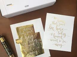 Diy Gold Foil For Signs And Invitations Handmade And Homegrown Foil Wedding Invitations Gold Foil Wedding Invitations Gold Wedding Invitations