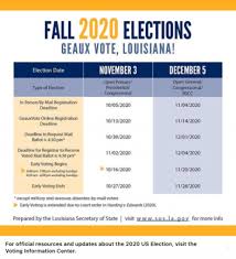 2020 Election Advisory New Orleans And Company