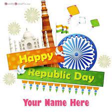Whatsapp Status India Republic Day With Name Wishes Happy Republic Day Republic Day Happy Birthday Wishes Photos