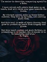 Rose Heart B Vigil Words Dark Poetry Soft Velvet