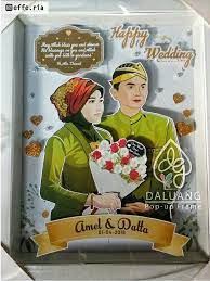 Pop Up Frame Wedding Gift Hadiah Pernikahan Kreatif Ide Hadiah