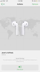You can locate the last known location of your airpods using the find my iphone app. Lost Airpods A Week Ago And Now They Show Offline On Find My Iphone Where They Were Showing The Last Known Location Also When I Went Online To Do An Apple Support
