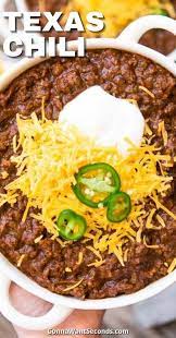 Texas Chili Recipe With Video Recipe Chili Recipes Southern Chili Recipe Crockpot Chili Easy