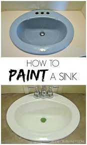 how to paint a sink painting a sink