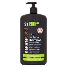 Natural World Charcoal And Mint Shampoo 1000ml Mint Shampoo Purifying Shampoo World Hair