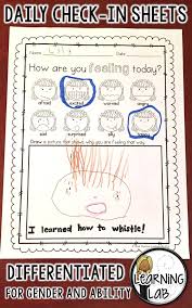 Daily Check In Sheet Help Students Explore Their Feelings Special Education Social Emotional Learning Special Education Social Emotional
