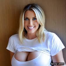 Image of t shirt, smiling, big breast, blonde, bedroom, very tall,  bottomless - spicy.porn