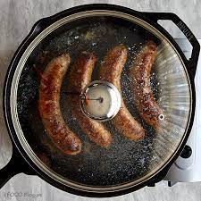 Pan-Fried Beer And Onion Bratwurst - Craving Tasty