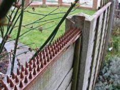 Cat Repeller Fence And Wall Spikes Strip Of 8 13ft Brown Security Fence Outdoor Fence