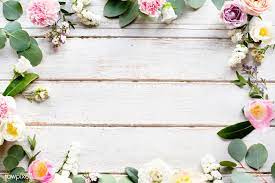 Download Premium Image Of Design Space With Floral Border 106869 Floral Border Pink And White Background Floral Border Design