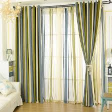 White, white&gray, gray, olive green. Modern Chenille Blackout Blue Olive Green Striped Curtains