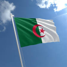 The western blazon is per pale vert and argent; Algeria Flag Buy Flag Of Algeria The Flag Shop