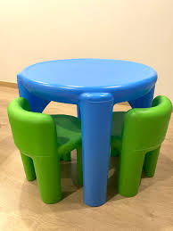 Vintage little tikes dollhouse kitchen table chairs 3 piece set yellow green. Little Tikes Table And Chairs Set Babies Kids Baby Nursery Kids Furniture Kids Tables Chairs On Carousell