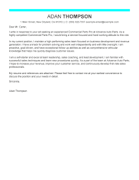Check spelling or type a new query. Commercial Parts Professional Cover Letter Examples Livecareer