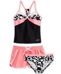 Kids Swimsuit Only 5 99 At Macy S Macys Com Tankini With Shorts Tankini Shorts Set Kid Swim Suits
