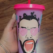 Bad Bunny Cup , Bad Bunny Tumbler , Holographic Cup, Bad Bunny Holographic,  Bad Bunny Cold Cup, YHLQMDLG