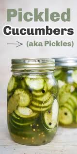 These Pickled Cucumbers Aka Pickles Are A Great Way To Use Up The Cucumbers In Your Garden Or Excess From In 2020 Pickling Cucumbers Quick Pickled Cucumbers Pickles