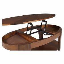 Selected cherry veneers in hand inlaid block pattern. Hammary Oasis Oval Lift Top Coffee Table Lift Coffee Table Coffee Table Table