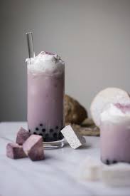 Taro Milk Tea Recipe w/ Tapioca Pearls (Boba) - Hungry Huy