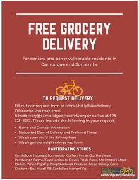 According to an article in cambridge day, formaggio kitchen is planning to open a new outlet on the edge of cambridge's kendall square (next to lord hobo), with the hampshire street spot having approximately 2,500 square feet of space, a small retail section, and a large kitchen. Cambridge Bicycle Safety Volunteer Emergency Delivery Service During Covid 19 Crisis Cambridge Bicycle Safety