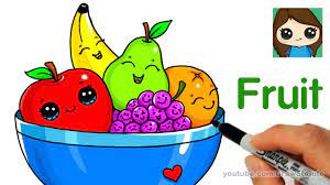 Using light hatching draw shadows and glare on the surface of our bowl. How To Draw A Bowl Of Fruit Easy Youtube