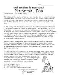 While fun and festive, these memorial day activities for kids and adults honor the men and women who are currently serving our country as well as veterans and the soldiers who lost their 20 memorial day activities for the whole family. Memorial Day Free Worksheet Squarehead Teachers