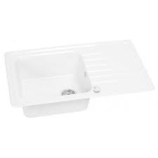 Carea Evier A Encastrer Vega 1 Cuve Blanc Uni Couleur Blanc Blanc 3512342601786