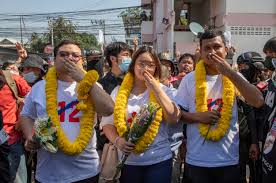 Thai activists report to police over ...